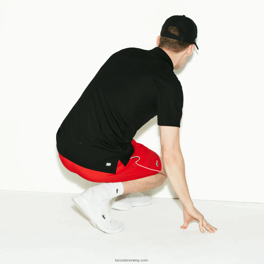 Lacoste sport pustende anti-uv pique polo 4J4X0T886 svart 031 menn