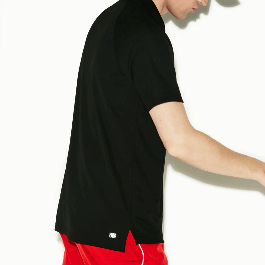 Lacoste sport pustende anti-uv pique polo 4J4X0T886 svart 031 menn