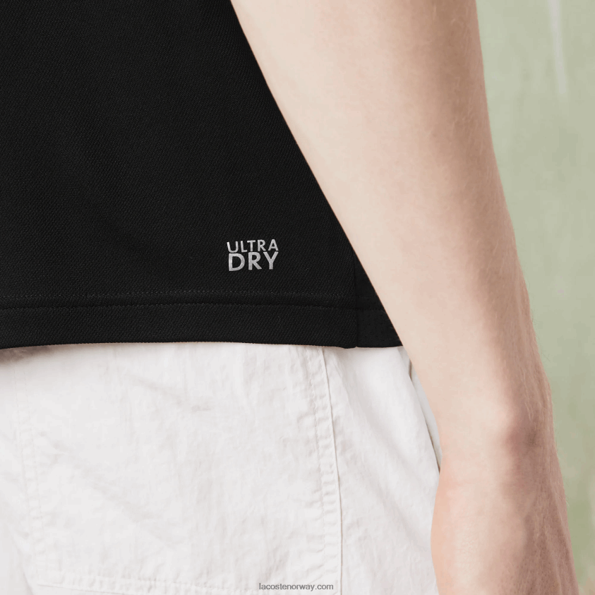 Lacoste sport ultratørr pique tennispolo 4J4X0T786 svart blå hvit 7ke menn