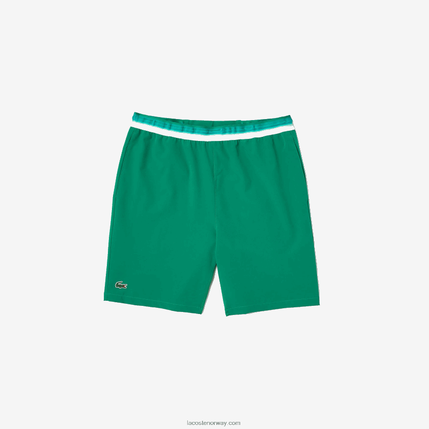 Lacoste sport x novak djokovic lett stretch-shorts 4J4X0T1534 grønn ldm menn