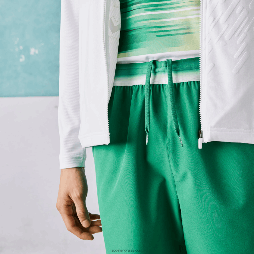 Lacoste sport x novak djokovic lett stretch-shorts 4J4X0T1534 grønn ldm menn