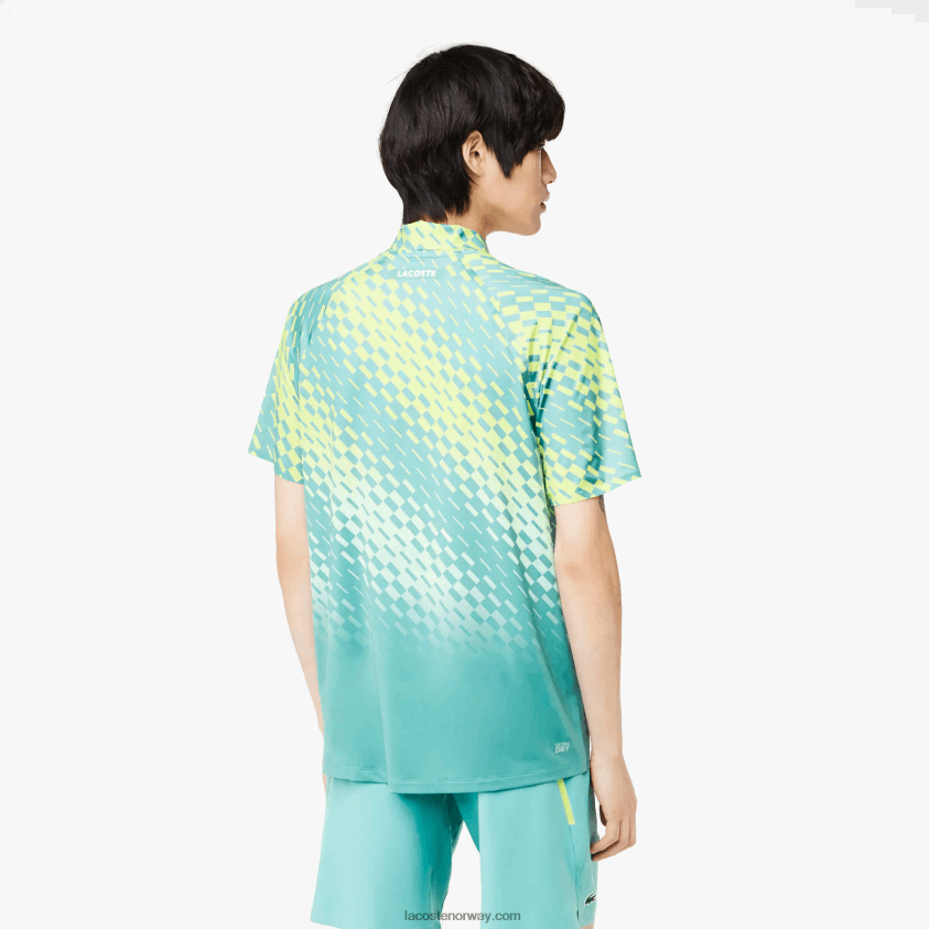 Lacoste tennis x novak djokovic spiller versjon polo 4J4X0T44 gul lysegrønn vri menn