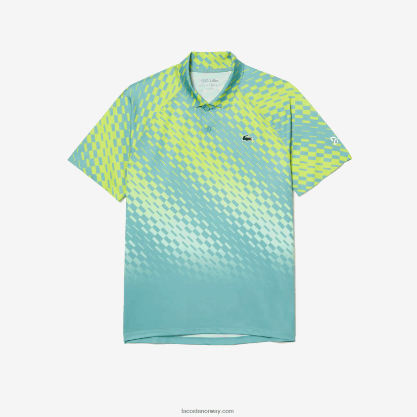 Lacoste tennis x novak djokovic spiller versjon polo 4J4X0T44 gul lysegrønn vri menn
