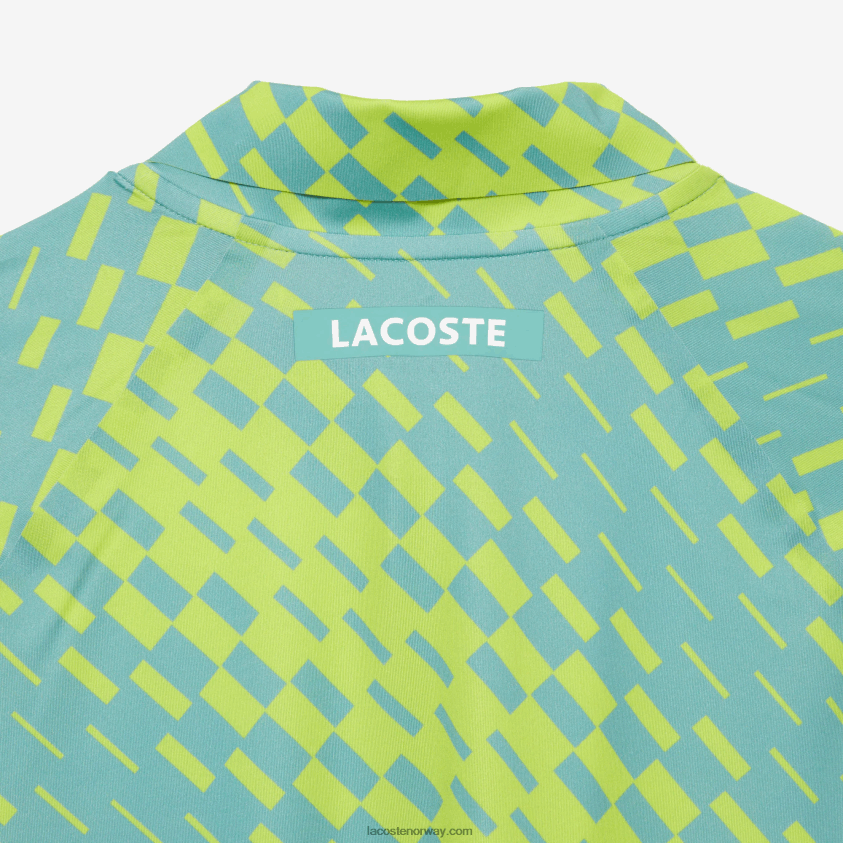 Lacoste tennis x novak djokovic spiller versjon polo 4J4X0T44 gul lysegrønn vri menn