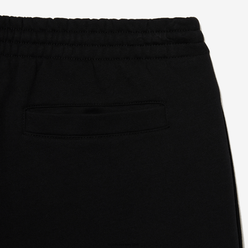 Lacoste fleeceshorts i økologisk børstet bomull 4J4X0T416 svart 031 menn