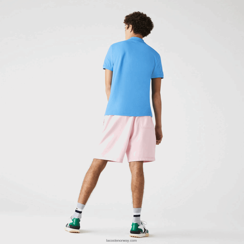 Lacoste fleeceshorts med levende fleece 4J4X0T1611 rosa hcq menn