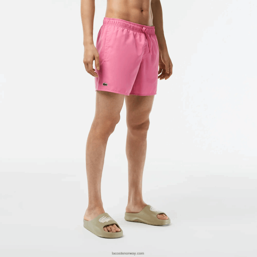 Lacoste lett hurtigtørkende badeshorts 4J4X0T533 rosa grønn w4i menn
