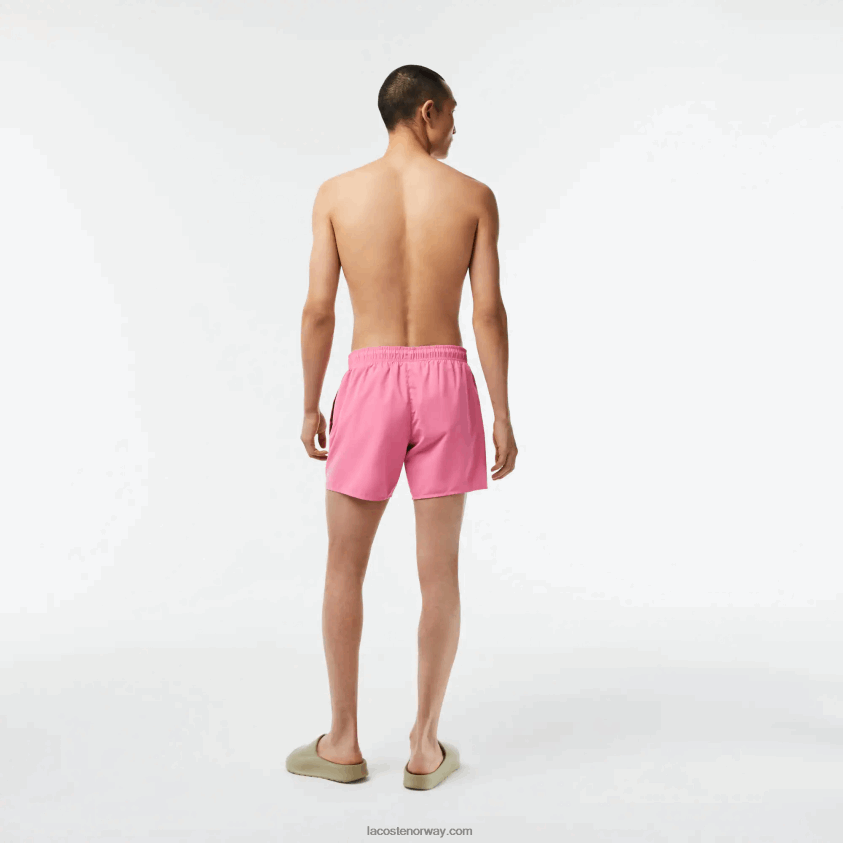 Lacoste lett hurtigtørkende badeshorts 4J4X0T533 rosa grønn w4i menn