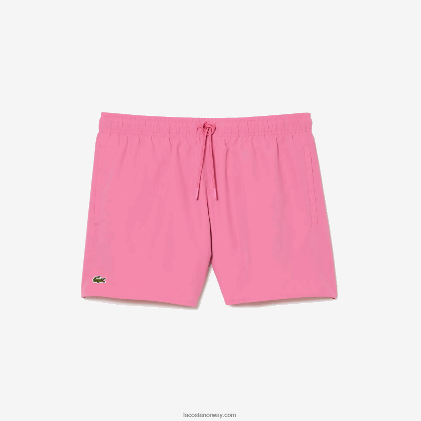 Lacoste lett hurtigtørkende badeshorts 4J4X0T533 rosa grønn w4i menn