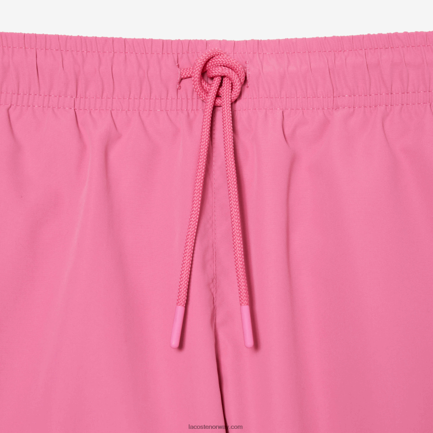 Lacoste lett hurtigtørkende badeshorts 4J4X0T533 rosa grønn w4i menn