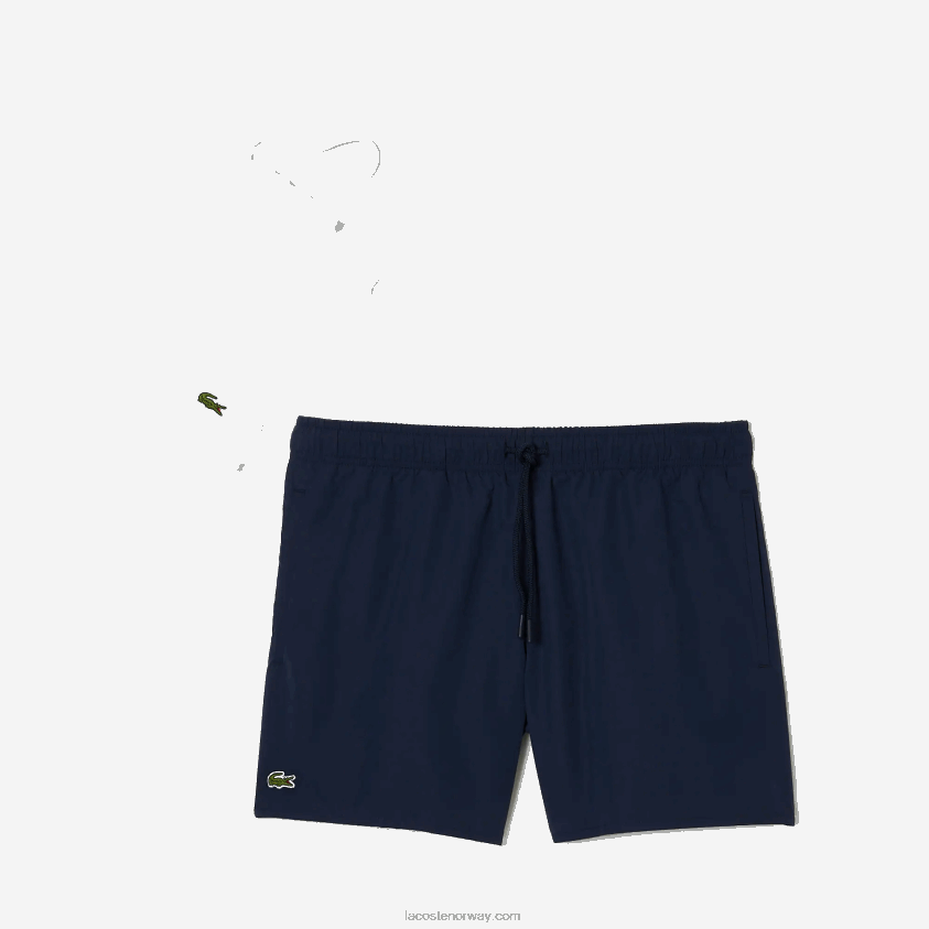 Lacoste lett hurtigtørkende badeshorts 4J4X0T536 marineblå grønn 802 menn