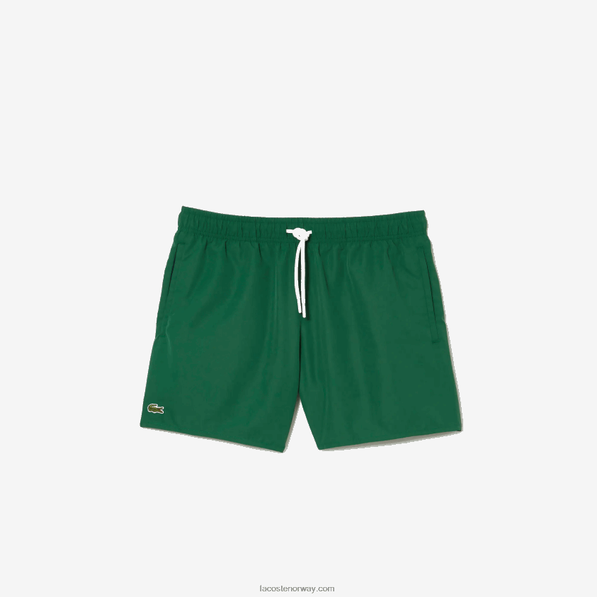 Lacoste lett hurtigtørkende badeshorts 4J4X0T540 grønn marineblå 381 menn
