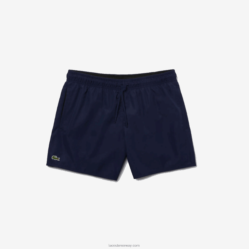 Lacoste lett hurtigtørkende badeshorts 4J4X0T541 marineblå svart jb1 menn