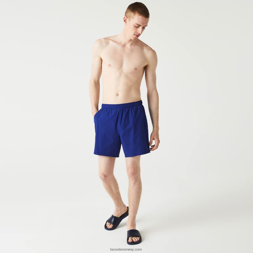 Lacoste lette badebukser 4J4X0T1682 blå bdm menn