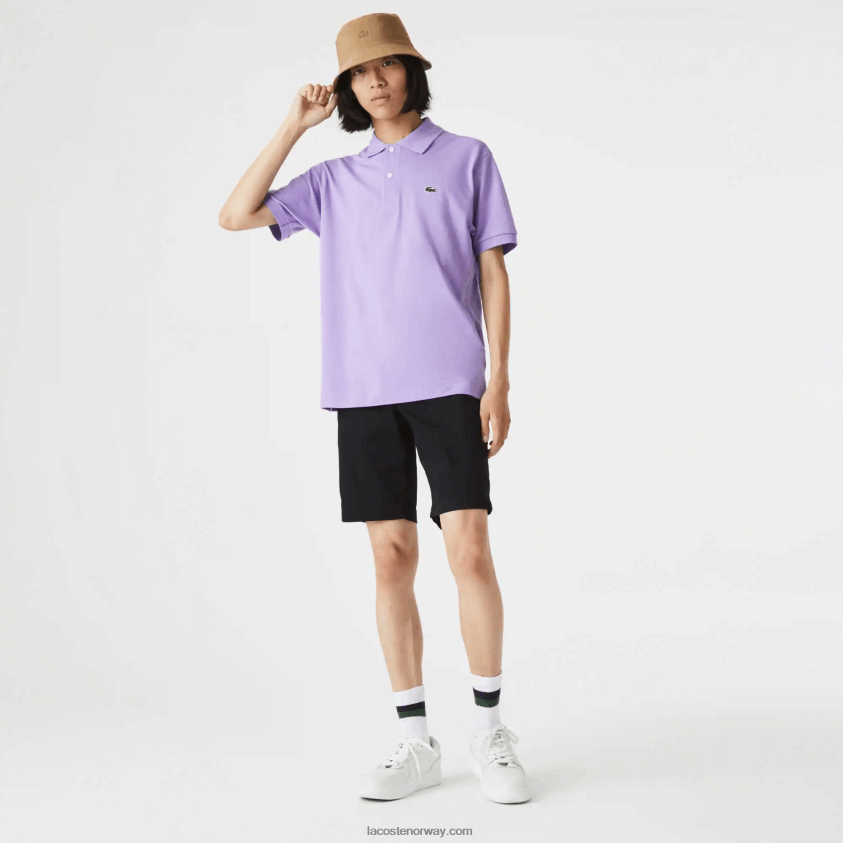 Lacoste slim fit stretch-bermudashorts i bomull 4J4X0T432 svart 031 menn