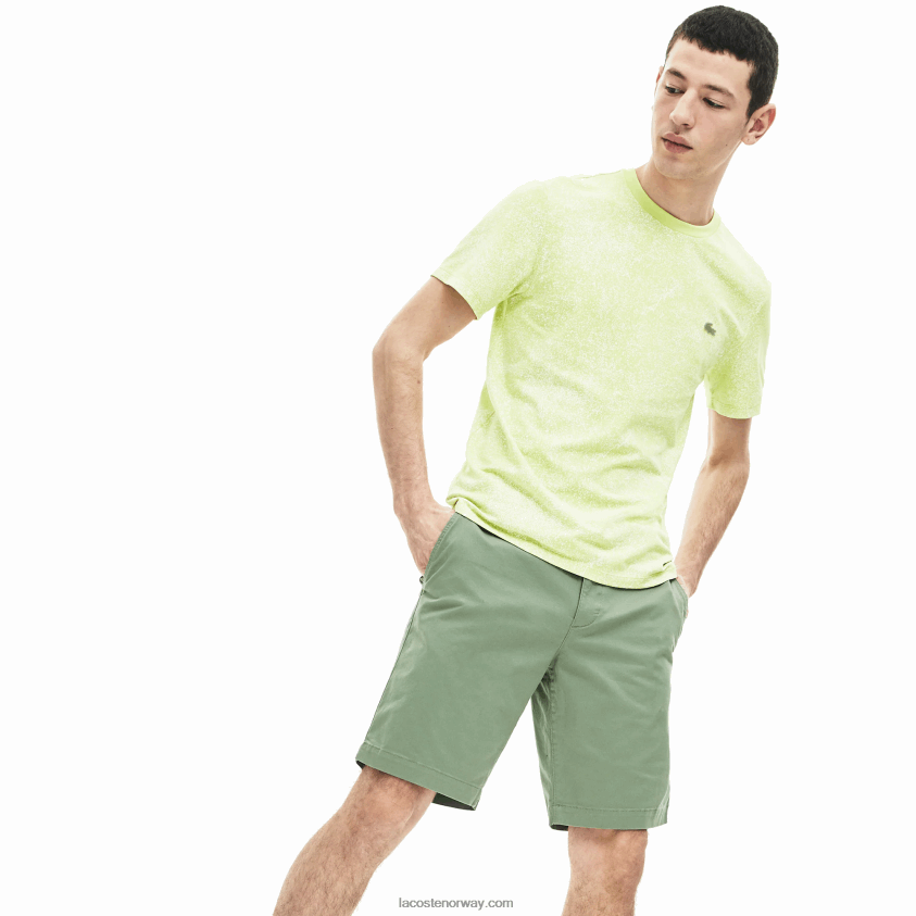 Lacoste slim fit stretch gabardinshorts 4J4X0T553 grønn s86 menn