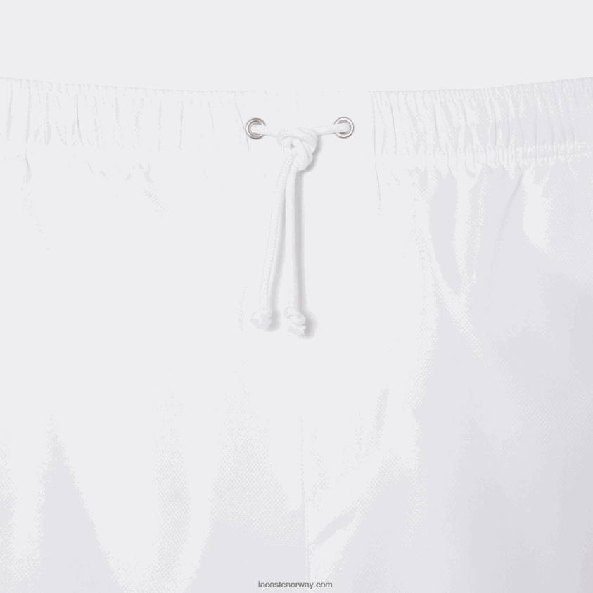 Lacoste sport avslappet passform jersey fôret shorts - pluss størrelse - stor 4J4X0T1446 hvit 001 menn