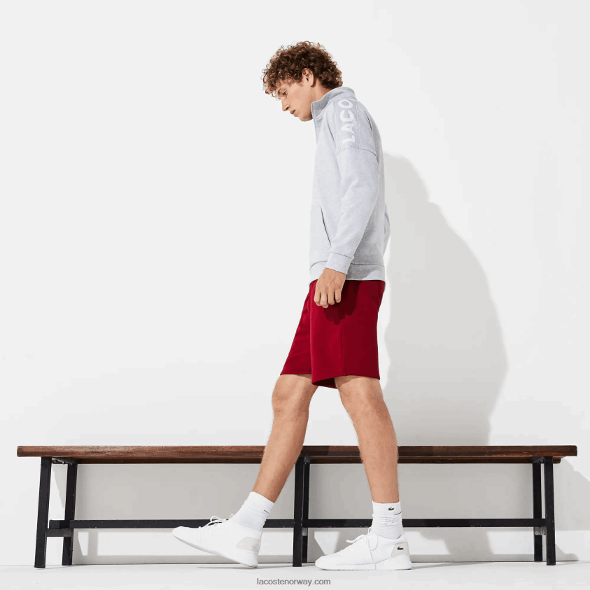 Lacoste sport tennis fleeceshorts 4J4X0T1604 bordeaux 476 menn