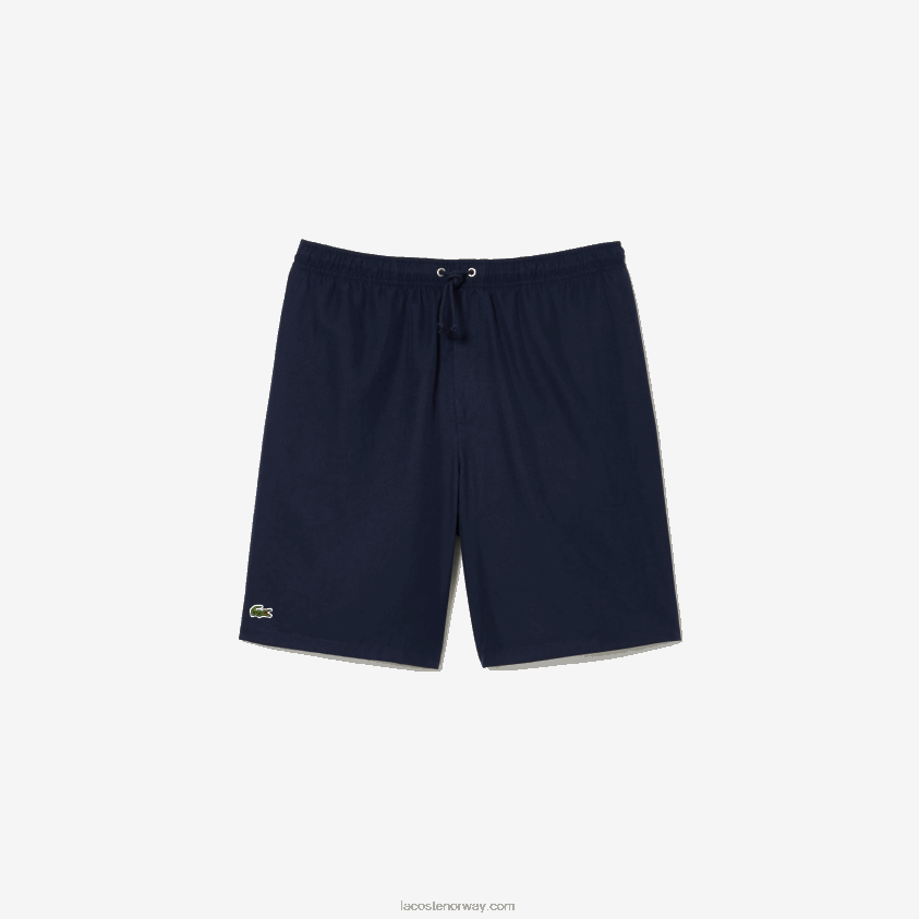 Lacoste sport tennis shorts med solid diamantvevdhet 4J4X0T1441 marineblå 166 menn
