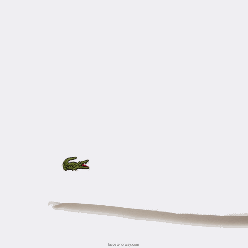 Lacoste sport tennis shorts med solid diamantvevdhet 4J4X0T1442 hvit 001 menn