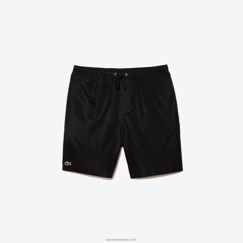 Lacoste sport tennis shorts med solid diamantvevdhet 4J4X0T1443 svart 031 menn