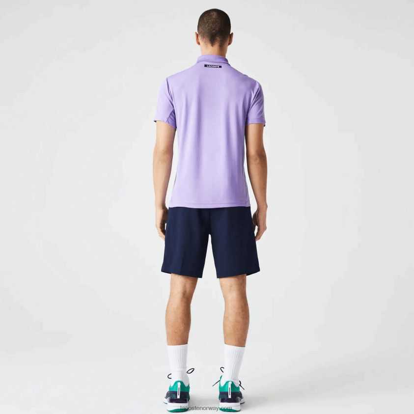 Lacoste sport tennisshorts med normal passform og sømløs 4J4X0T1331 marineblå 423 menn