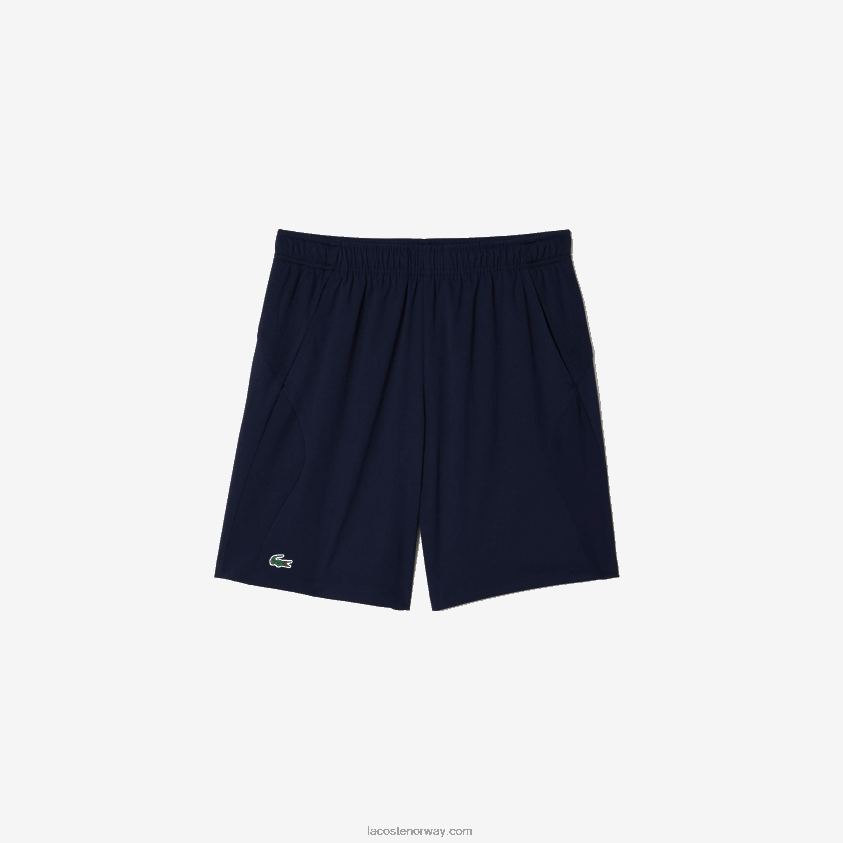Lacoste sport tennisshorts med normal passform og sømløs 4J4X0T1331 marineblå 423 menn