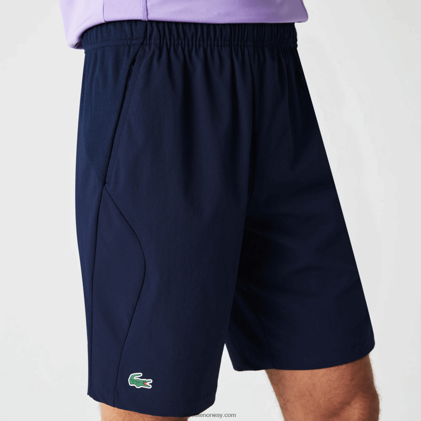 Lacoste sport tennisshorts med normal passform og sømløs 4J4X0T1331 marineblå 423 menn