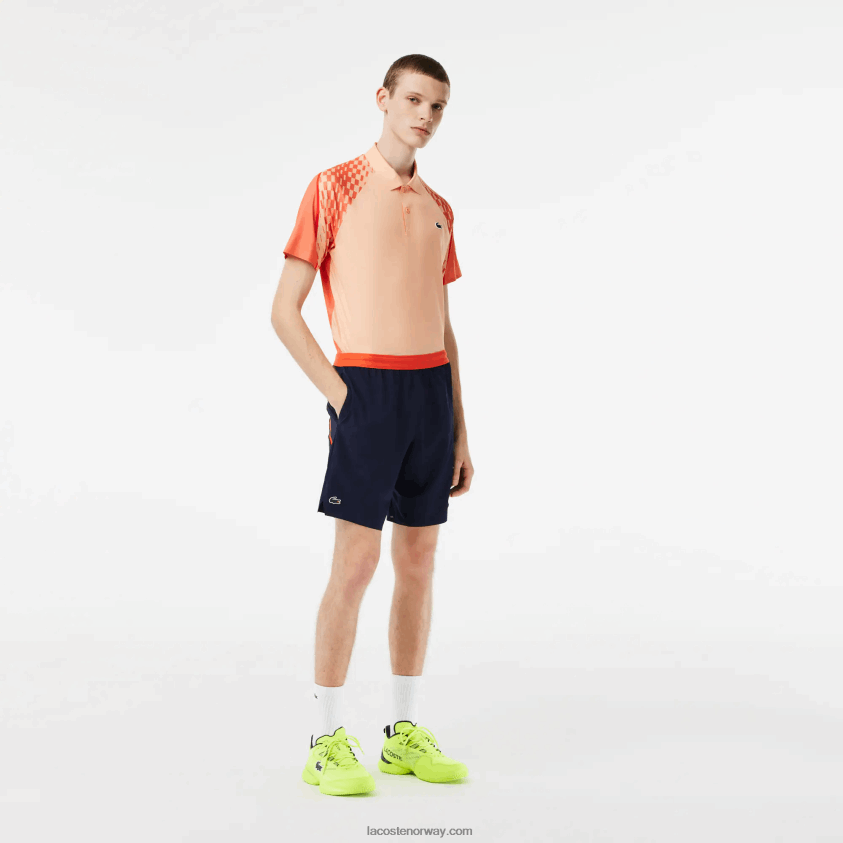 Lacoste tennis x novak djokovic shorts 4J4X0T408 marineblå 166 menn