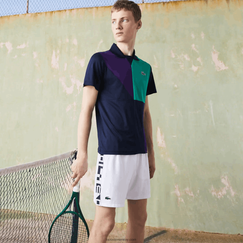 Lacoste tennisshorts med kontrasttrykk 4J4X0T1536 hvit 800 menn