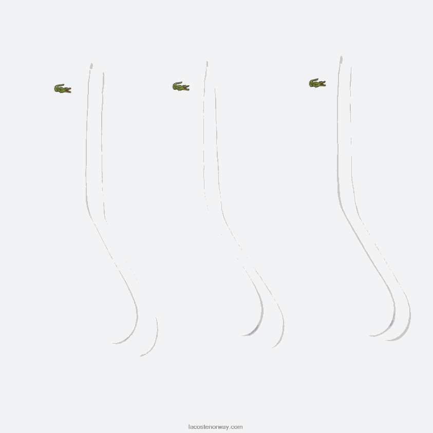 Lacoste sportsokker med høy snitt 3-pakning 4J4X0T538 hvit z92 menn