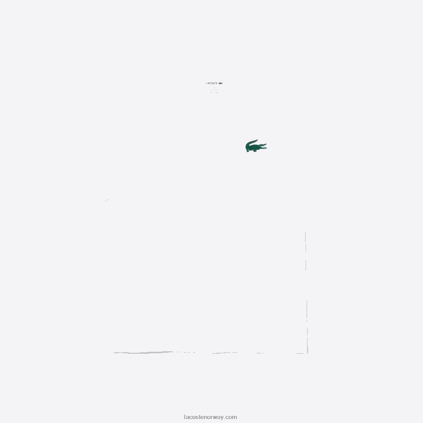 Lacoste lounge-t-skjorte i bomull i velur, krokodille med rund hals 4J4X0T1343 hvit grønn 7wj menn