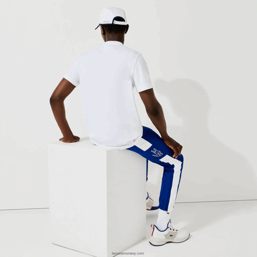 Lacoste sport pustende piké t-skjorte 4J4X0T671 hvit 001 menn