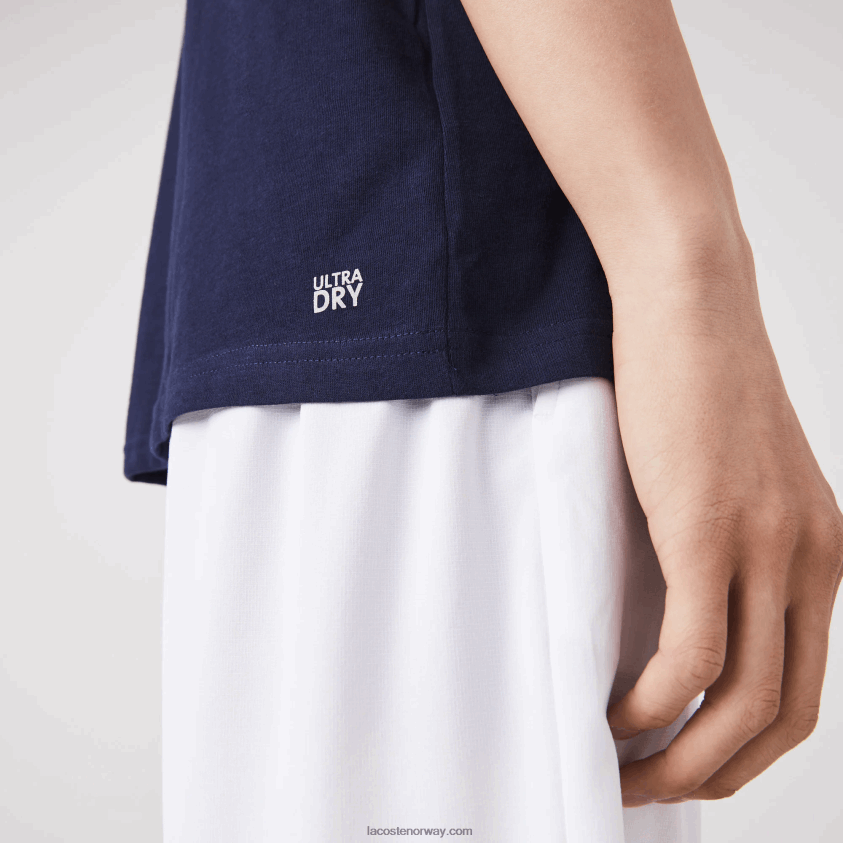 Lacoste sport pustende t-skjorte 4J4X0T53 marineblå 166 menn