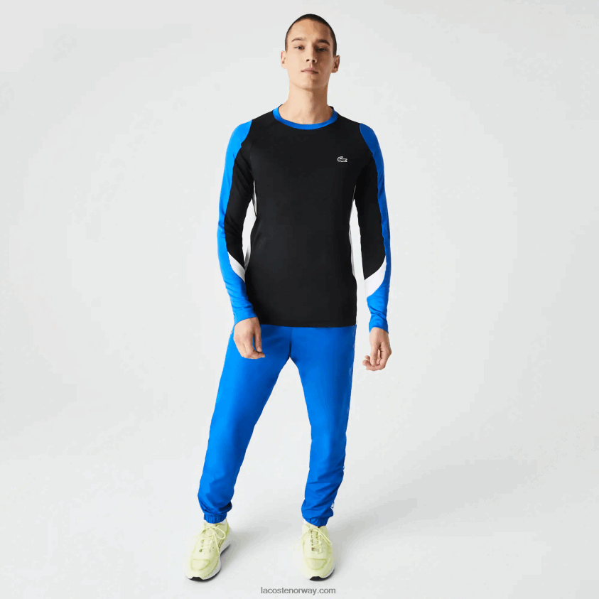 Lacoste sport tennis t-skjorte 4J4X0T753 svart blå hvit zfz menn