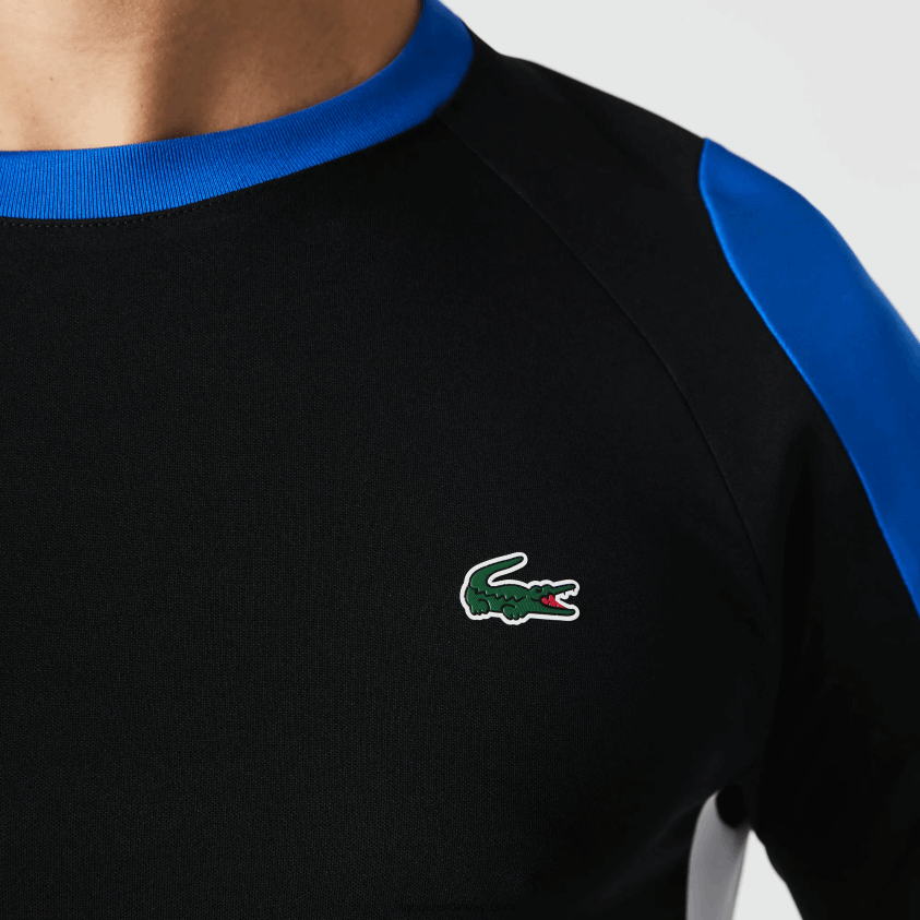 Lacoste sport tennis t-skjorte 4J4X0T753 svart blå hvit zfz menn