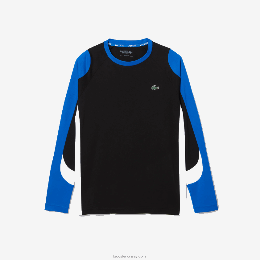 Lacoste sport tennis t-skjorte 4J4X0T753 svart blå hvit zfz menn