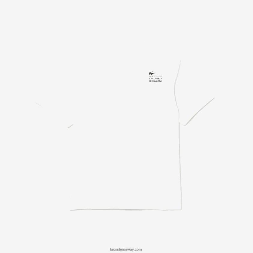 Lacoste t-skjorte med avslappet passform 4J4X0T661 hvit 001 menn