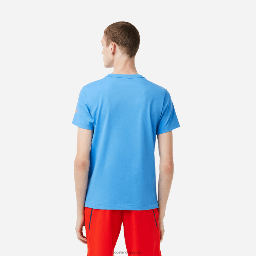 Lacoste tennis x novak djokovic t-skjorte 4J4X0T152 blå l99 menn