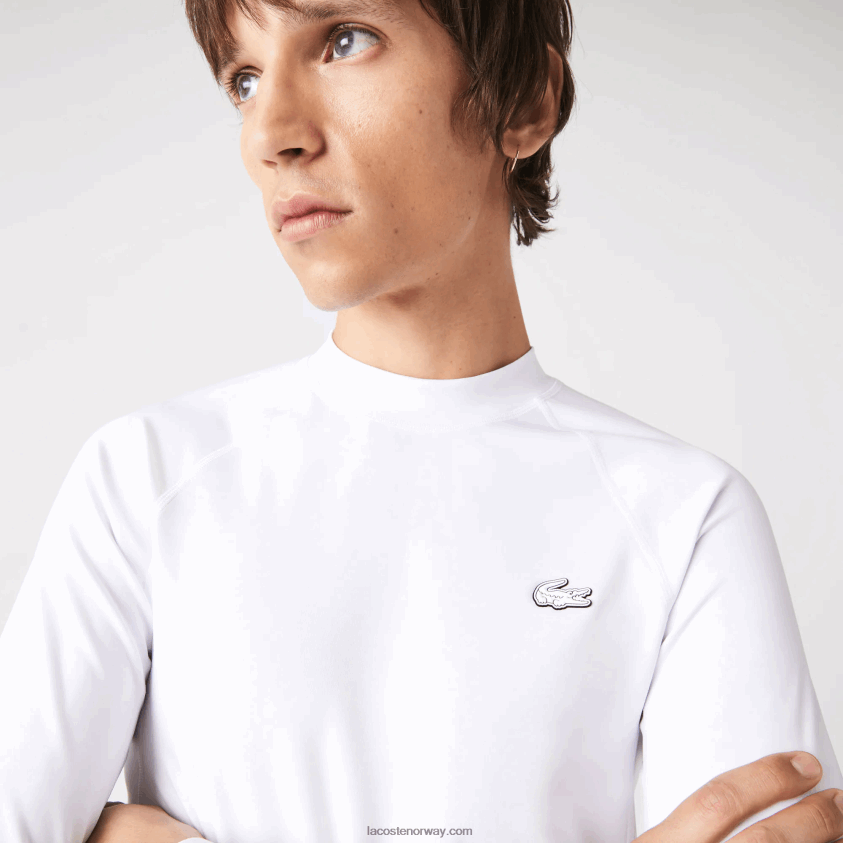 Lacoste termisk sport t-skjorte 4J4X0T877 hvit 001 menn