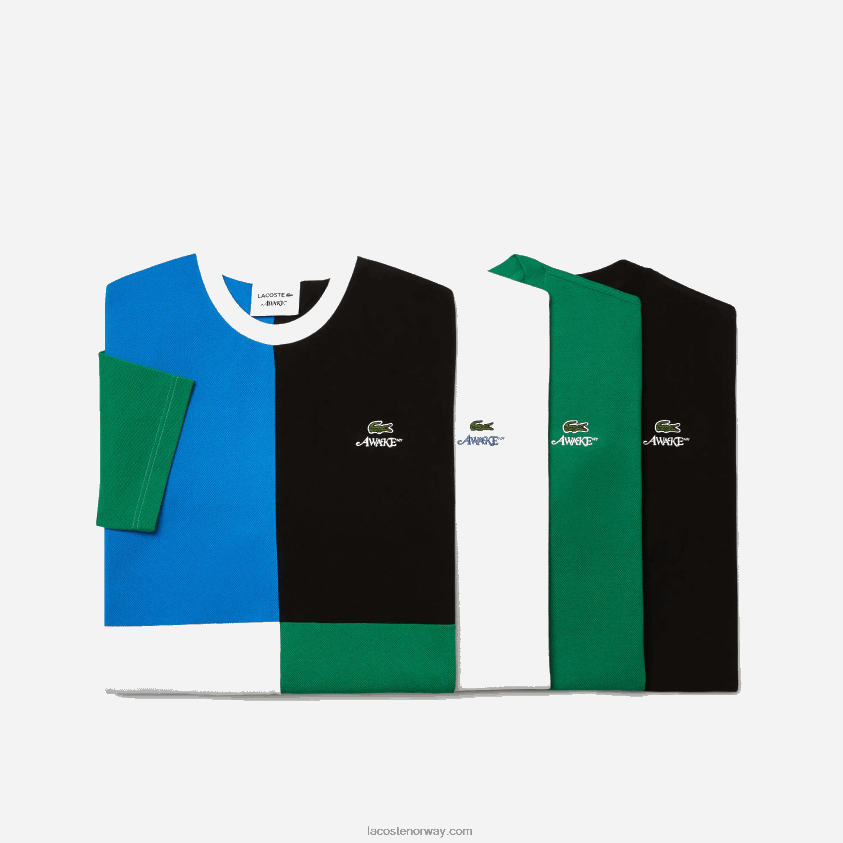 lacoste x awake ny logo bomull pique t-skjorte 4J4X0T892 grønn mee menn