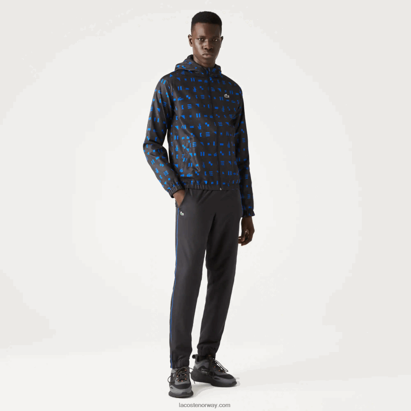 Lacoste sport tennis treningsdress 4J4X0T1195 blå svart t92 menn