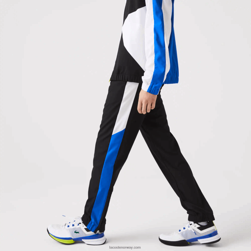 Lacoste tennis treningsdress med krokodilletrykk 4J4X0T1144 hvit svart blå gul l74 menn