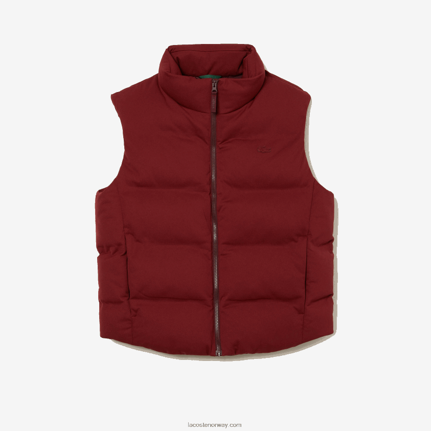 Lacoste sammenleggbar hettevest 4J4X0T1258 bordeaux zs1 menn