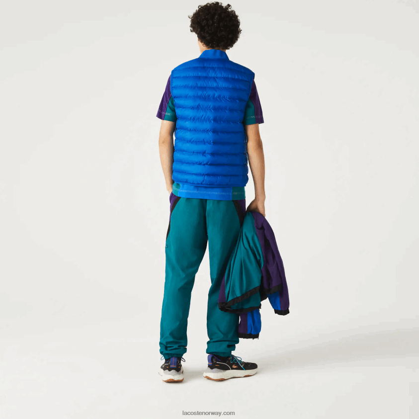 Lacoste vattert vannavstøtende vest 4J4X0T1251 blå k1q menn