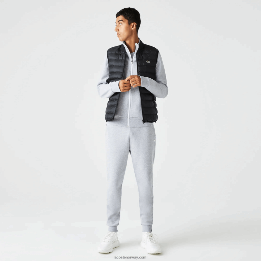 Lacoste vattert vannavstøtende vest 4J4X0T1252 svart 031 menn