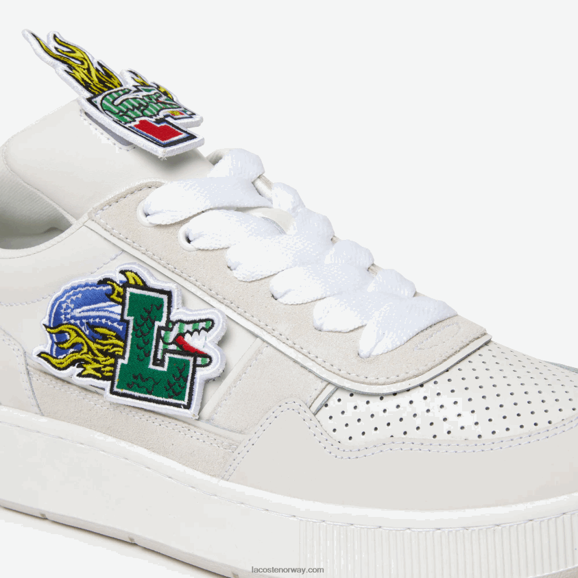 Lacoste ace clip skinn joggesko 4J4X0T1785 hvit 21g menn