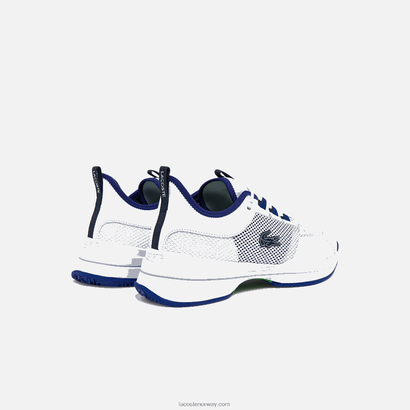 Lacoste ag-lt21 tekstil og syntetiske tennissko 4J4X0T1865 hvit/blå 080 menn
