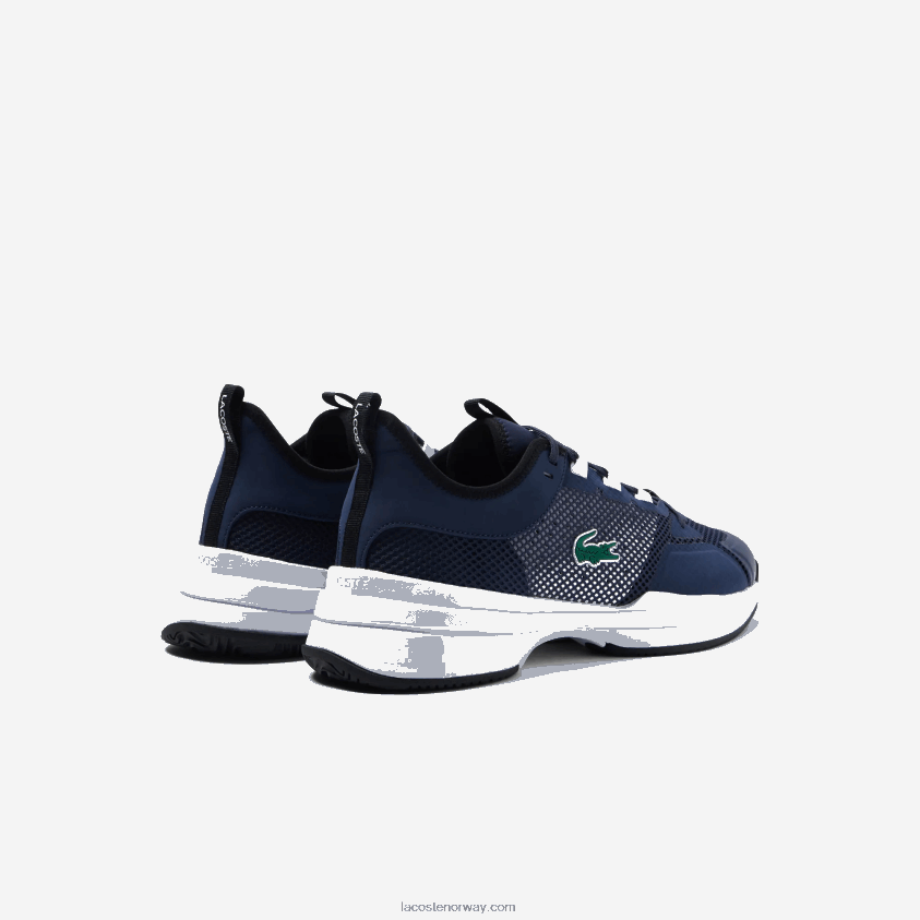 Lacoste ag-lt21 tekstil tennissko 4J4X0T1904 marine og hvit 092 menn
