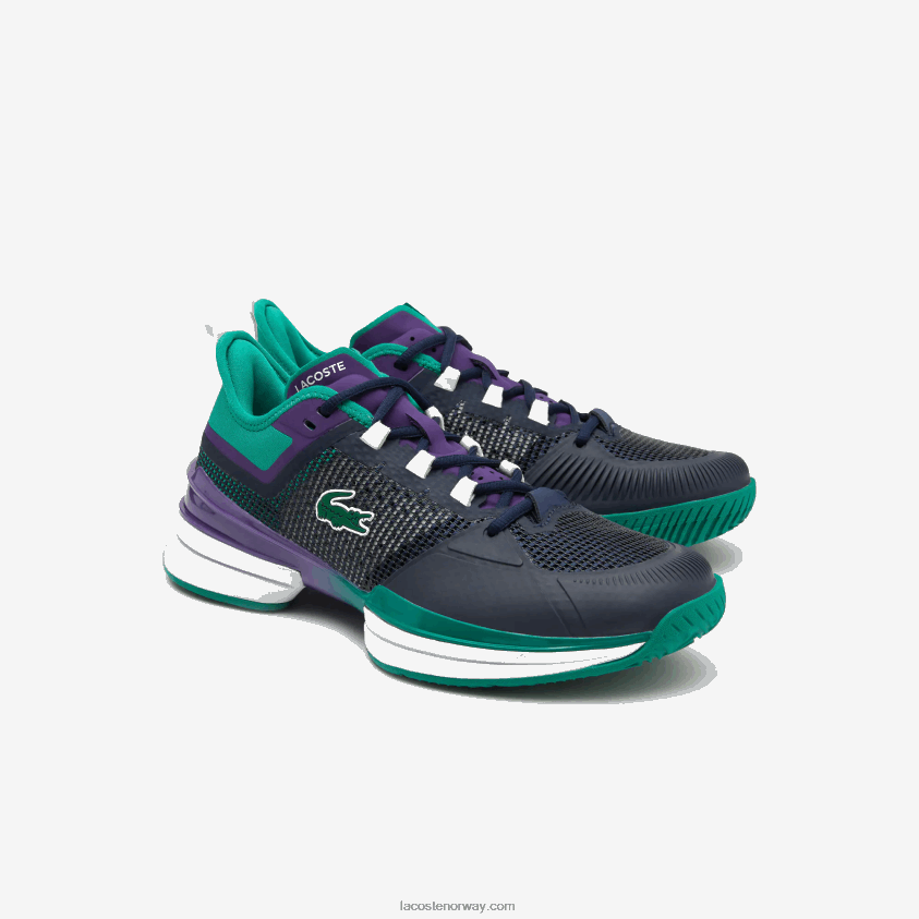 Lacoste ag-lt21 ultra tekstil tennissko 4J4X0T1892 svart turkis 1s3 menn